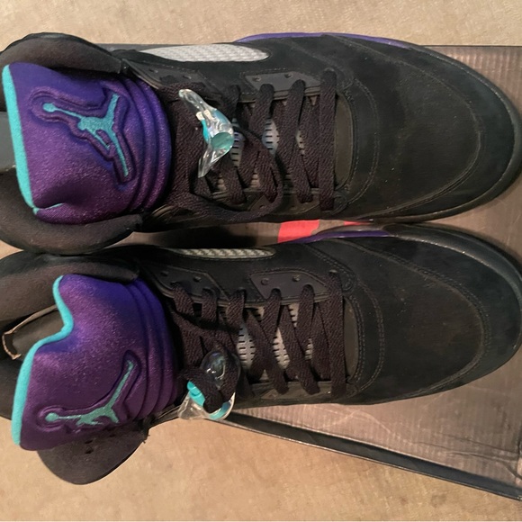 Jordan retro 5 black grapes size 14 - Picture 3 of 9